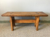 Handmade Wood Bench by Owner