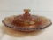 Carnival Glass Covered Candy Dish