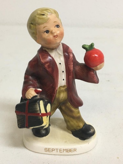 Lefton Porcelain "September" Boy Figurine