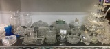 One Shelf Lot of Misc Glass Items