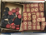 Vintage Dominos and Checkers