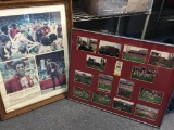 Basketball and Football Framed Sports Pictures