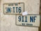 Pair of '69 Vintage Ohio Matching License Plates