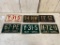 Group of Vintage 1940's Shorty Ohio License Plates