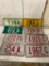 Group of Vintage 1970's Ohio House License Plates