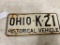 Two Vintage Ohio Historical License Plates