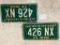 Matching Set of '73 Vintage Ohio License Plates