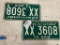 Matching Set of '73 Vintage Ohio License Plates