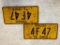 Matching Set of '71 Vintage Ohio License Plates