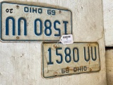 Pair of '69 Vintage Ohio Matching License Plates