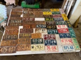 Group of Vintage Ohio License Plates from 1916-1974