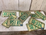 5 Sets of Vintage 1974 Ohio License Plates