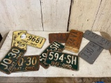 Group of 5 Sets of Vintage 1947 & 1948 Ohio License Plates