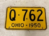 Vintage Set of 1950 Ohio License Plates