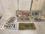 Group of Vintage Ohio Historical License Plates