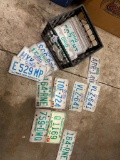 Crate of Misc Vintage Ohio License Plates