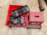 Damaged Plastic Tool Box of Wire and Plastic, Rolling Seat