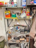 Shelf Lot of Misc. Tools and Car Related Items in Small Garage as Pictured and As-is!