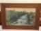 Vintage Wood Framed Sketch
