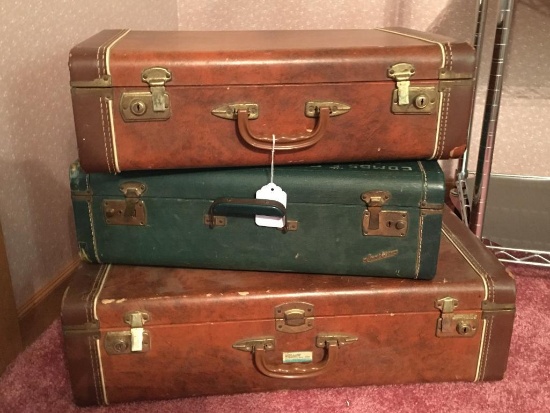 Set of 3 Vintage Luggage