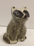 Pigeon Forge Pottery Raccoon, Signed D Ferguson