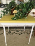 Vintage Formica Top Table & Forever Living Plants