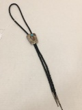 Men's Sterling Silver & Turquoise Bolo Tie
