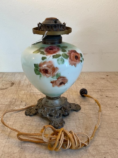 Vintage Electric Hurricane Lamp