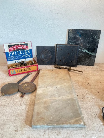 Group of What Looks Like Clock Parts and Pieces as Pictured