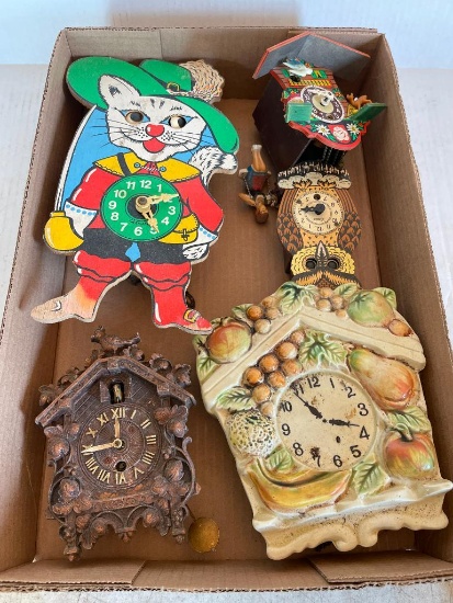 Group of Vintage Clocks