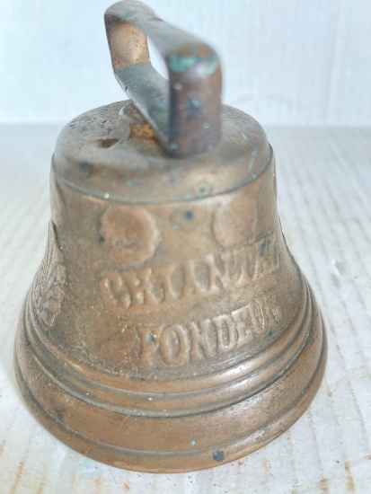 Brass Bell with Date of 1878 on it