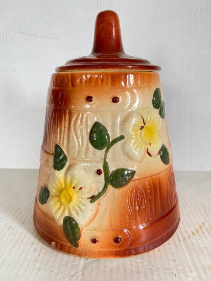 Vintage Floral Cookie Jar