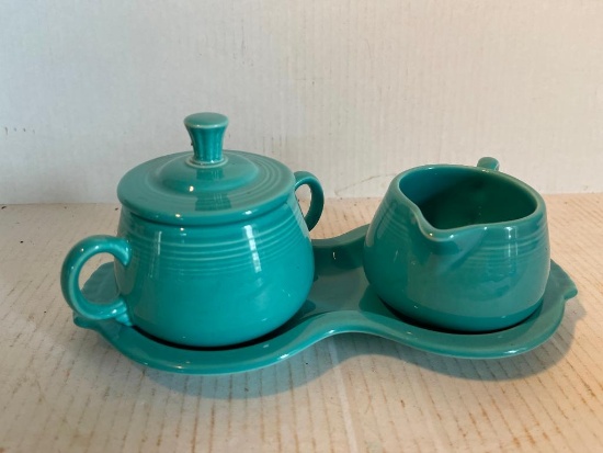 Fiesta Ware Cream & Sugar Set