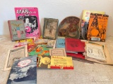 Group of Antique and Vintage Books and Paper Goods