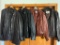 Group of Leather Coats as Pictured