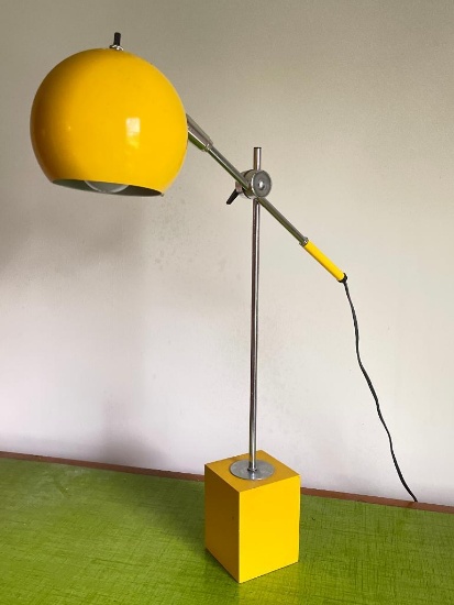 Vintage Yellow Desk Lamp