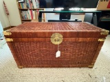 Wicker Chest & Contents