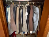 Closet Lot of Men's Clothing Size L & Women's Suits Size 11/12