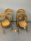 4 Antique, Folding Wood Chairs