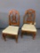Pair of Wood Kitchen Chairs