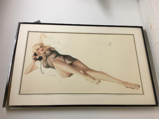 Vintage Signed Limited Edition Original Framed "First Love"