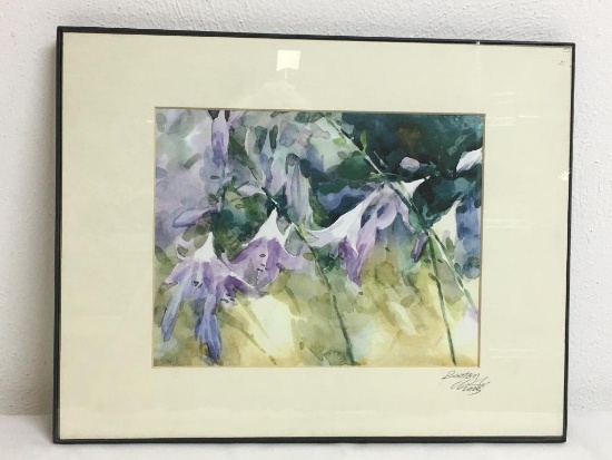 Framed Original Watercolor Signed by Artist