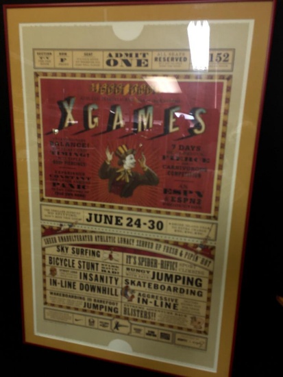 Framed XGames Poster