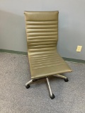 Chrome and Vinyl Office Chair