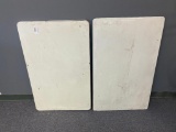 Pair of Porcelain Tops for Seller Type Cabinets