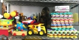 Shelf Lot of Children's Toys