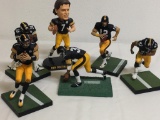 Group of 6 Pittsburgh Steelers Figurines & Bobble Head