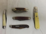 Group of 5 Pocket Knives