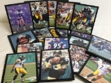 Group of Framed Pittsburgh Steelers Player Prints