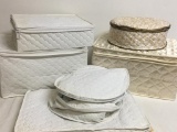 Group of Fabric Dish Storage Covers